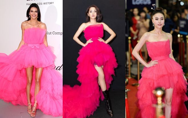 Ninh Dương Lan Ngọc, Bảo Anh đối đầu 'không khoan nhượng' Kendall Jenner vì chiếc đầm hồng búp bê