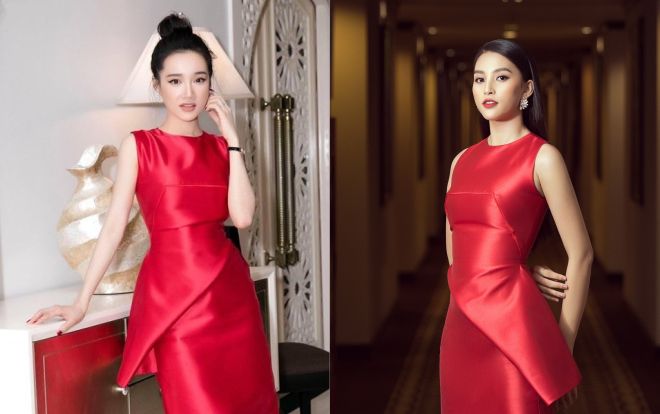 Cùng 1 chiếc váy sang chảnh: Tiểu Vy - Nhã Phương đẹp bất phân thắng bại, fan căng não chấm điểm