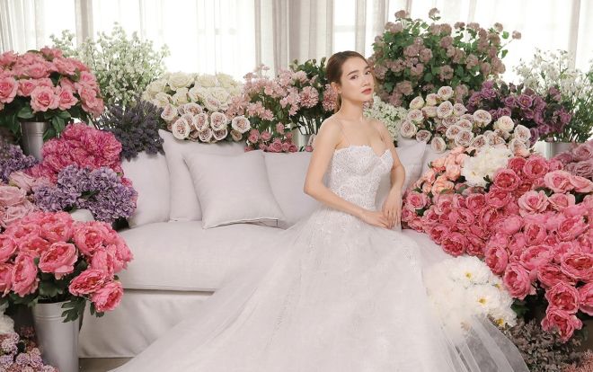 Sau một năm kết hôn, Nhã Phương lại diện váy cưới khiến fan nháo nhác