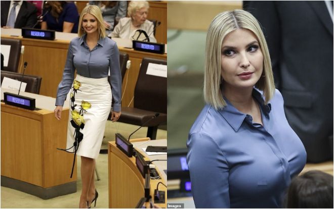 Ivanka Trump bị chỉ trích gay gắt vì mặc áo sơ mi mỏng lộ đầu ngực tại cuộc họp của Đại hội đồng Liên Hợp Quốc