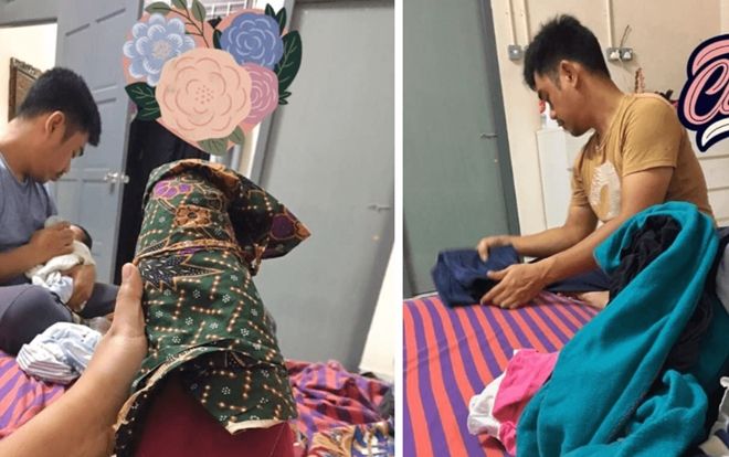 Dân tình xuýt xoa trước 'ông chồng của năm' giành làm hết việc nhà, tắm cho con khi vợ đang ở cữ