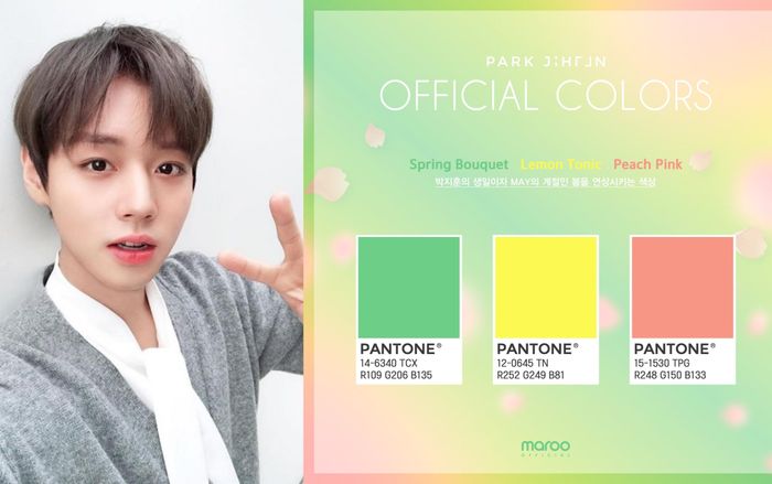 Cựu thành viên Wanna One - Jihoon công bố màu sắc chính thức cho fandom