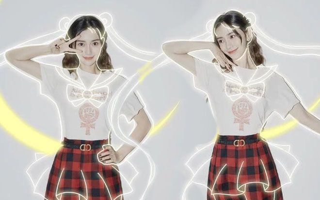 Dù đã là bà mẹ một con tuổi 30, Angelababy vẫn 'teen hóa' làm Thủy thủ mặt trăng xinh đẹp