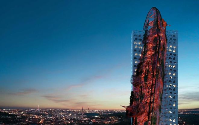 Tòa nhà kỳ dị hình  con tàu đắm bị chỉ trích là 'xúc phạm người nhìn'