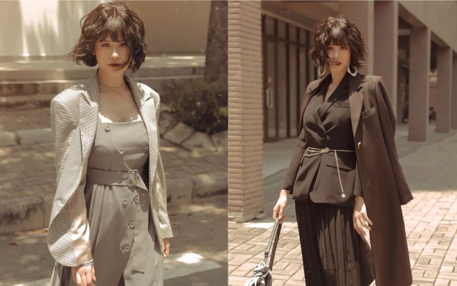 Trương Quỳnh Anh quyến rũ với tone màu kinh điển của mùa thu