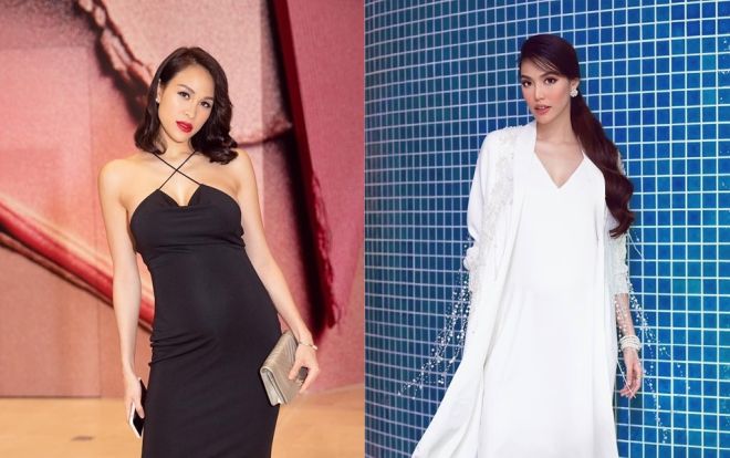 Lan Khuê, Phương Mai bụng vượt mặt vẫn đi giày cao gót nhọn hoắt, có mẹ bầu còn catwalk tưng bừng