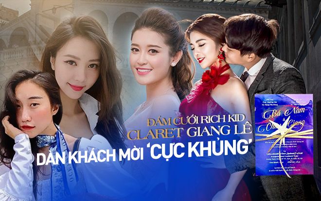 Choáng với dàn khách mời 'khủng' toàn Á hậu, hotgirl tại đám cưới rich kid Claret Giang Lê