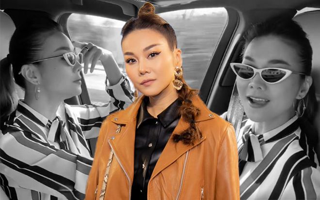 Clip: Thanh Hằng 'bao ngầu' vừa lái xe vừa cover Nước mắt em lau bằng tình yêu mới (Tóc Tiên)