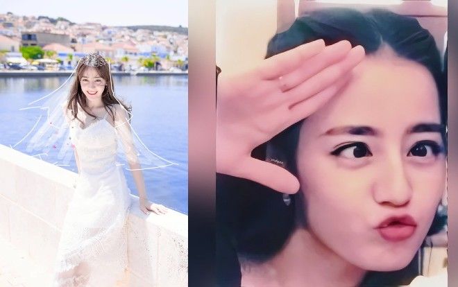 Ảnh cũ của Địch Lệ Nhiệt Ba trước khi ra mắt, không qua chỉnh sửa vẫn xinh đẹp