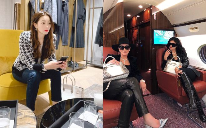 Đệ nhất mỹ nhân Hàn Kim Hee Sun khoe khéo túi da cá sấu bạch tạng quý hiếm như Kylie Jenner