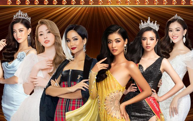 H'Hen Niê - Phương Nga - Thùy Linh cổ vũ Kiều Loan giành vương miện Miss Grand Int' 2019