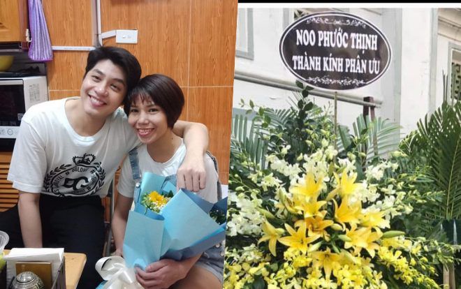 Noo Phước Thịnh lặng lẽ gửi vòng hoa viếng fan nữ mất vì ung thư