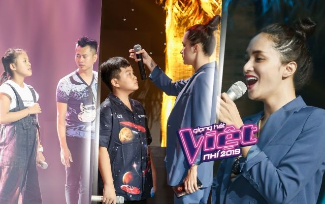 Hương Giang - Dương Cầm ân cần chăm chút cho Bảo Hân - Chấn Quốc - Ngọc Nhi trước vòng Loại trực tiếp