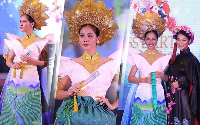 Lấy lại phong độ, Hoàng Hạnh xuất sắc giành giải Đồng National Costume tại Miss Earth 2019