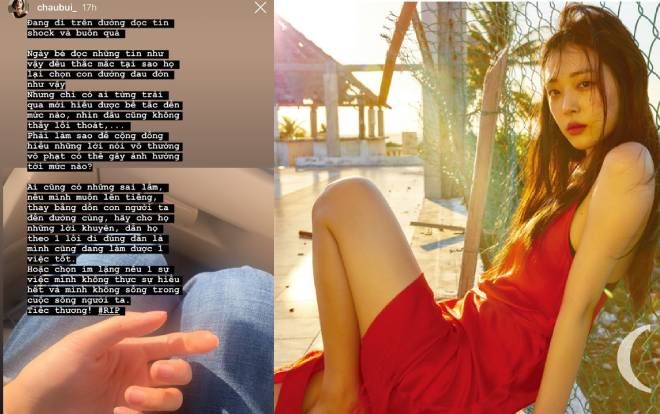 Trước sự ra đi đầy đau xót của Sulli, loạt hotface Việt nhắn nhủ dân mạng: 'Hãy im lặng nếu 1 sự việc mình không thực sự hiểu hết và không sống trong cuộc sống người ta'