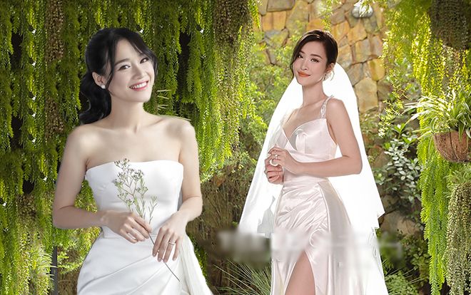 Góc thú vị: Thì ra váy cưới Đông Nhi là phiên bản 'chị em' với đầm cưới Nhã Phương