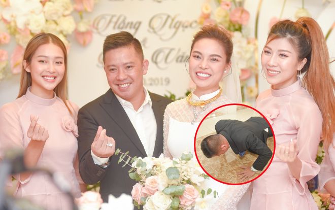 Khả Ngân, Trang Pháp bắt chồng Giang Hồng Ngọc hít đất 'sang chấn tâm lý' mới được gặp vợ con
