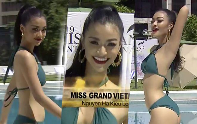 Kiều Loan quá thông minh: Cố tình mặc chéo bikini tạo nét khác biệt, catwalk đẹp 'điên đảo'