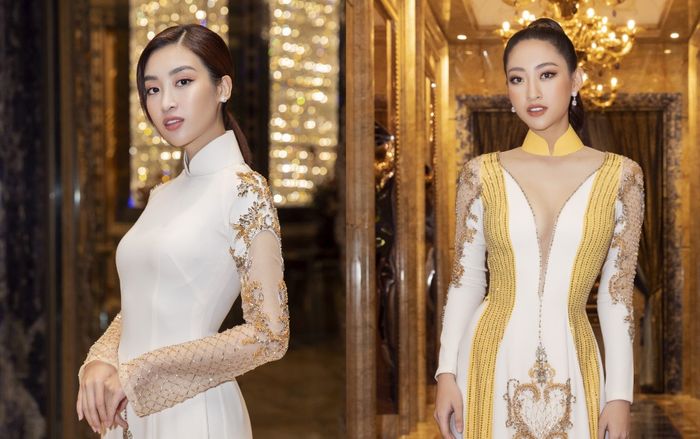Đỗ Mỹ Linh - Lương Thùy Linh diện áo dài trắng, ai cũng khiến fan ngây ngất
