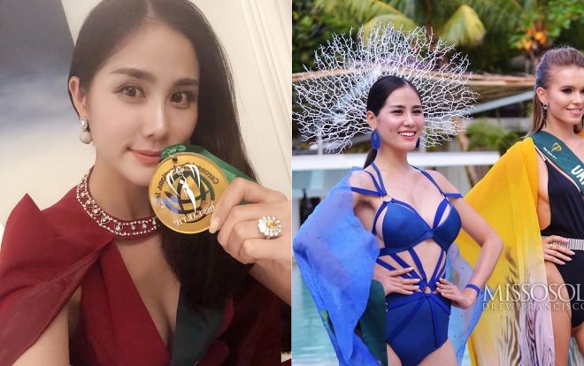 Chiến thuật thời trang thông minh giúp Hoàng Hạnh giành huy chương vàng phần thi Resort Wear