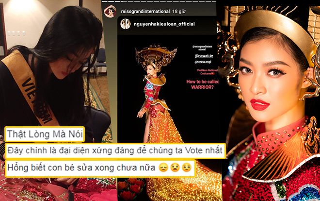 Fan xót xa nhìn Kiều Loan tự nối mạch điện, tự hào Huyền đăng hội rực rỡ trên Fanpage Miss Grand