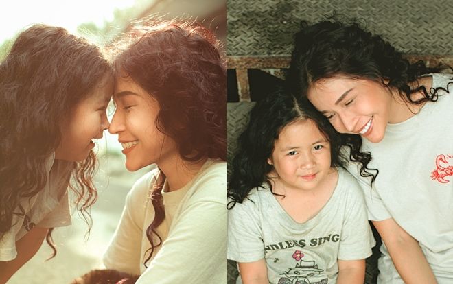 'Rũ bỏ' vẻ lém lỉnh, Khả Như mộc mạc trong bộ ảnh đậm tình mẫu tử cùng 'con gái' Ngân Chi