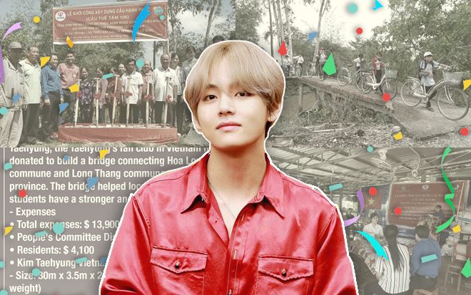 Fan Việt của V (BTS) tiếp tục gây ấn tượng khi quyên góp tiền xây cầu thiện nguyện đúng dịp sinh nhật idol