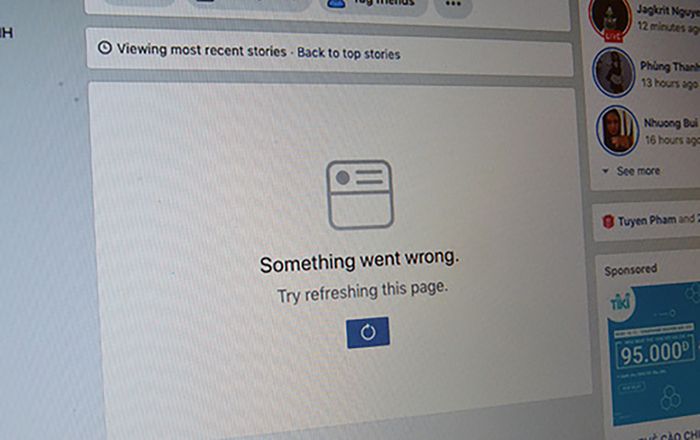 Facebook gặp lỗi lạ tại Việt Nam, không vào được bất kì fanpage nào
