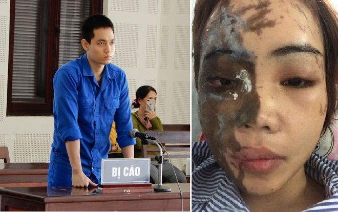 Cựu thiếu úy công an mua 38 lít axít tạt vợ sắp cưới vì ghen bị tăng thêm 2 năm tù