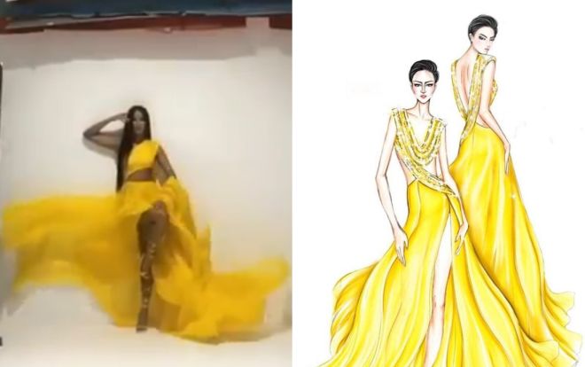 Đã mắt ngắm H'Hen Niê tung váy vàng rực rỡ trong studio, fan háo hức chờ bộ ảnh xuất thần