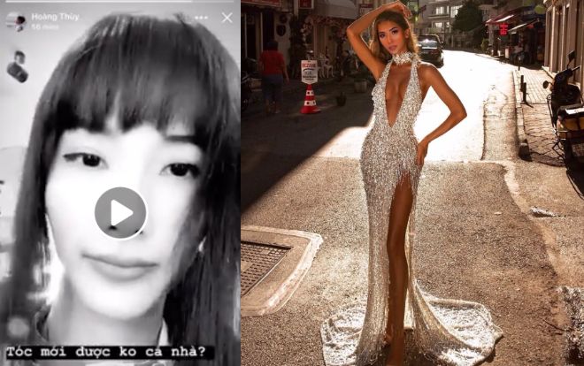 Trưng cầu dân ý kiểu tóc 'chó gặm' đáng yêu nhưng Hoàng Thùy không có nổi 1 vote