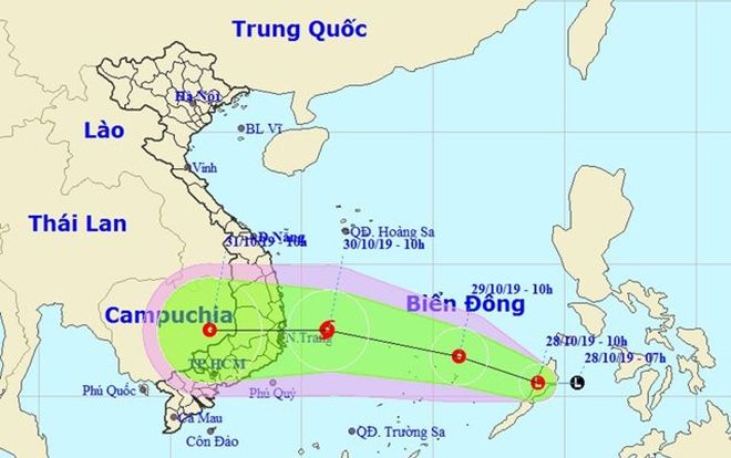 Xuất hiện áp vùng áp thấp nhiệt đới trên Biển Đông, có khả năng mạnh lên thành bão