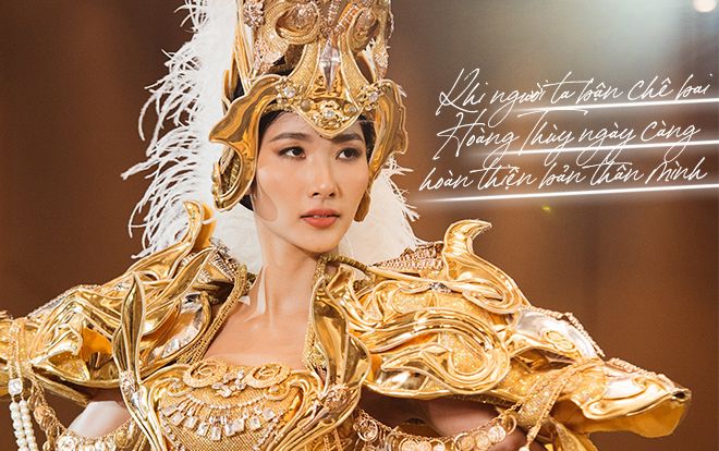 Ê-kíp tiết lộ: 'Hoàng Thùy cặm cụi may vá xả tress, trốn mạng xã hội vì áp lực thi Miss Universe'
