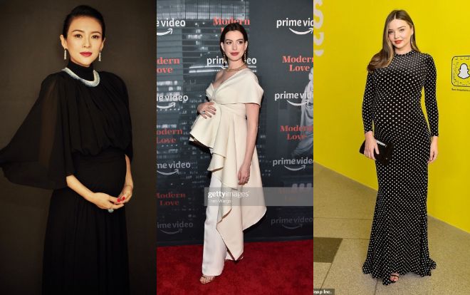 Thời trang bầu bí đáng ngưỡng mộ của Chương Tử Di, Anne Hathaway, Miranda Kerr