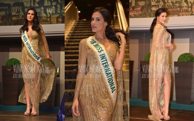 Đụng độ váy xuyên thấu với 'chị đại' Thanh Hằng, Hoa hậu Quốc tế lấn lướt nhờ đôi chân dài 1m15