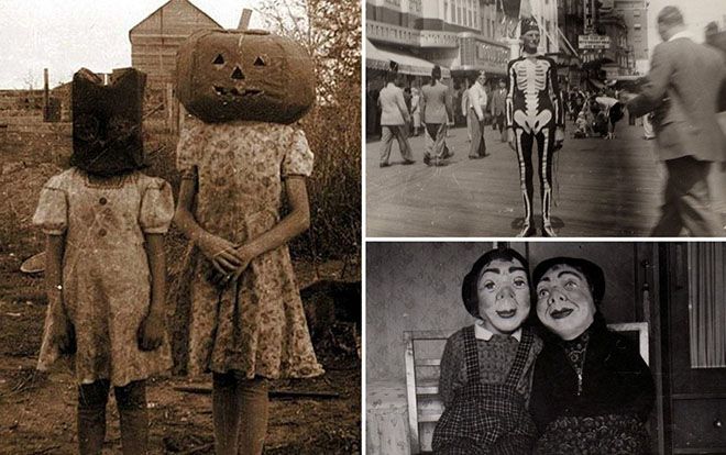 Hóa trang lễ Halloween 100 năm trước trông ra sao?