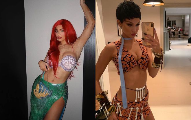 Kylie Jenner hóa thân nàng tiên cá, chân dài Bella Hadid trở thành cô gái núi rừng hoang dã