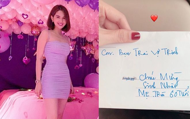 Khoe thiệp bạn trai chúc mừng sinh nhật bố mẹ, Ngọc Trinh khiến dân mạng xuýt xoa về độ hạnh phúc và mong chờ cái kết viên mãn