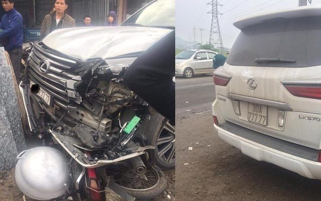Ô tô Lexus biển ngũ quý 7 tông tử vong người phụ nữ đang sang đường