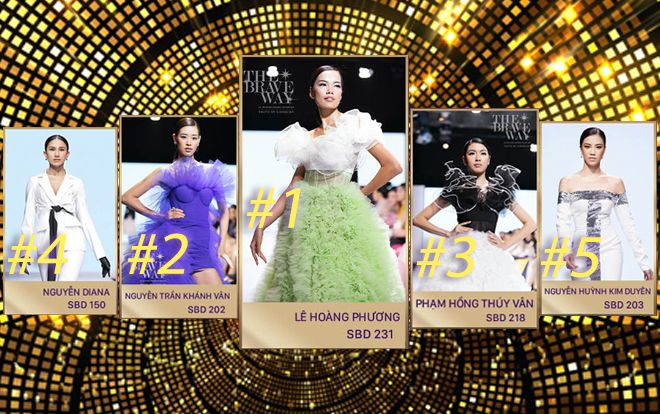 Hoàng Phương dẫn đầu, Thúy Vân - Diana Nguyễn - Khánh Vân vững vàng Top 5 tổng điểm MUV 2019