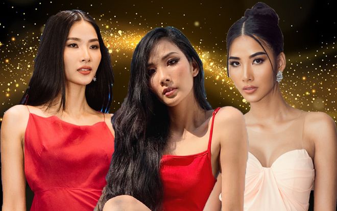 Trừ tóc xoăn, Hoàng Thùy 'đẹp chuẩn' Miss Universe với tóc duỗi thẳng thần thái - tóc búi kiêu kỳ