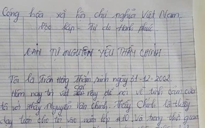 Thầy giáo 55 tuổi làm nữ sinh lớp 10 mang thai: Làm rõ bản 'Tự nguyện yêu thầy giáo'