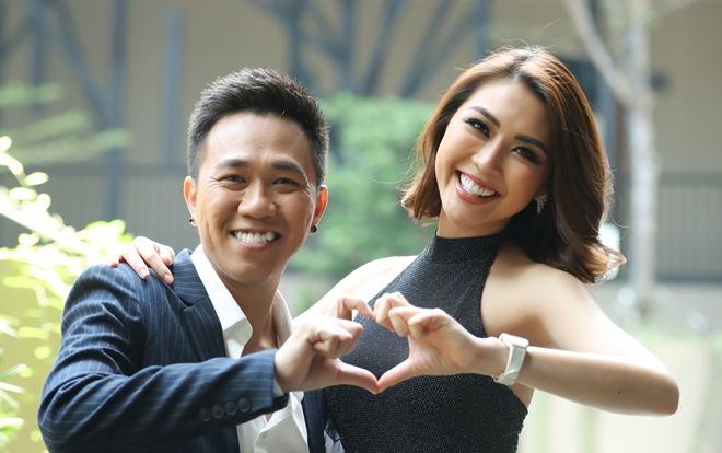 Hoa hậu Tường Linh khoe 'eo con kiến', rạng rỡ 'tình thương mến thương' bên Anh Đức