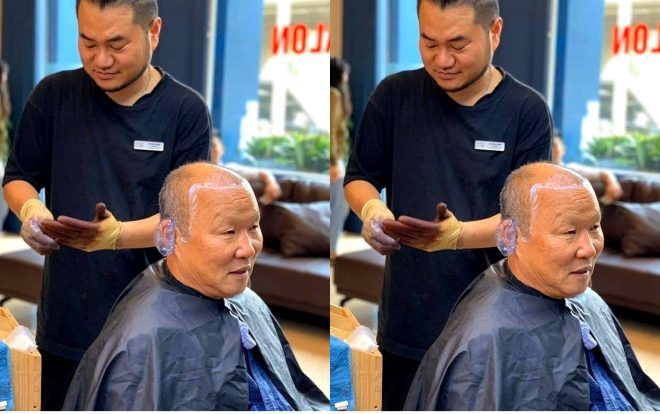 Cận cảnh HLV Park Hang Seo đi cắt tóc, làm đẹp trước ngày ký hợp đồng