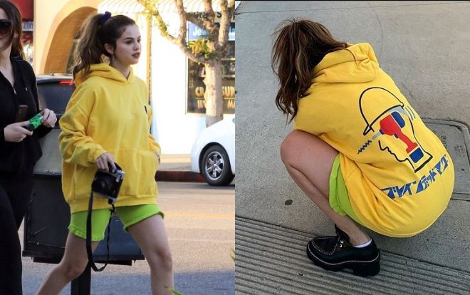Nhí nhảnh như gái mới lớn, Selena Gomez xuống phố với trang phục màu sắc không giống ai