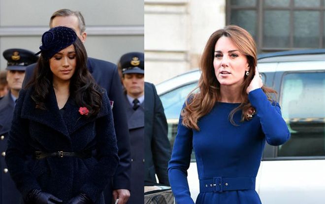 Công nương Kate Middleton đối lập Meghan khi cùng chọn tone màu xanh