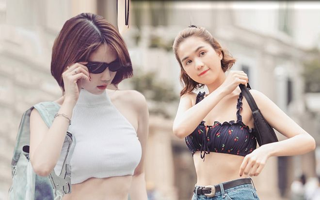 Sở thích 'khác người' của Ngọc Trinh, nghiền mặc áo tí hon chỉ đủ che chắn vòng 1 đi dạo phố