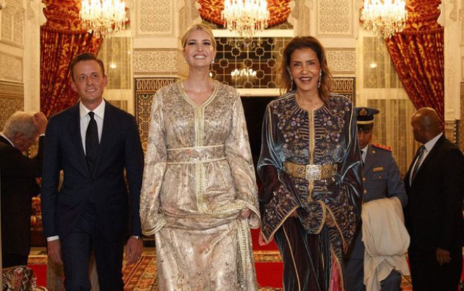 Ivanka Trump như bà hoàng đẹp lấn át cả công chúa Morocco tại cung điện hoàng gia