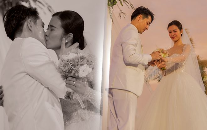 Ảnh đẹp lung linh: Giây phút nên vợ thành chồng của Đông Nhi - Ông Cao Thắng dưới hoàng hôn thơ mộng