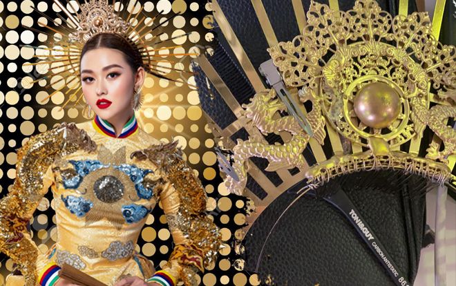 Tường San gặp sự cố gãy mấn áo dài trang phục dân tộc ngay trước chung kết Miss International 2019